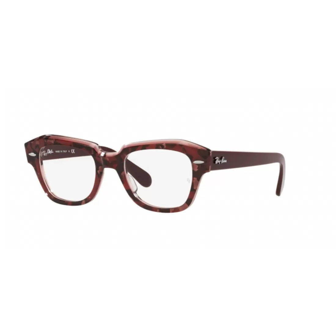 OCCHIALE DA VISTA UNISEX RAY-BAN RX 5486 STATE STREET 8097 HAVANA SU VIOLA TRASPARENTE CALIBRO 48