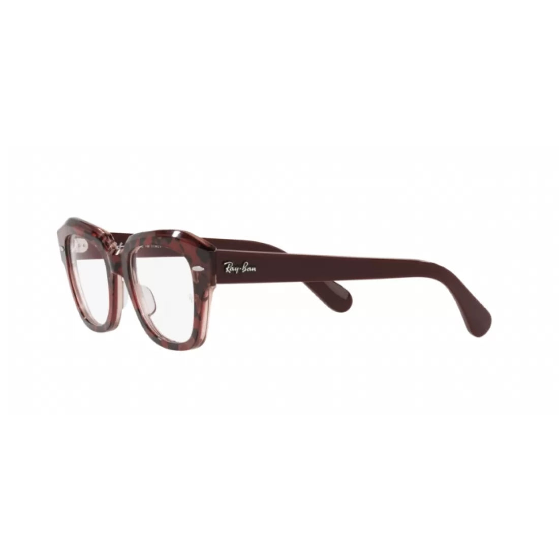 OCCHIALE DA VISTA UNISEX RAY-BAN RX 5486 STATE STREET 8097 HAVANA SU VIOLA TRASPARENTE CALIBRO 48