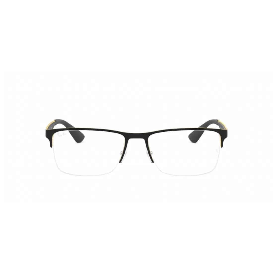OCCHIALE DA VISTA UOMO RAY-BAN RX 6335 - 2890 TOP D'ORO SU NERO CALIBRO 54