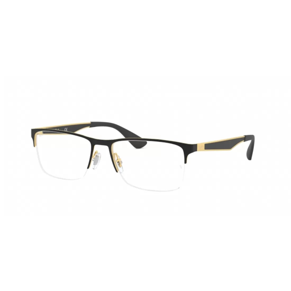 OCCHIALE DA VISTA UOMO RAY-BAN RX 6335 - 2890 TOP D'ORO SU NERO CALIBRO 56