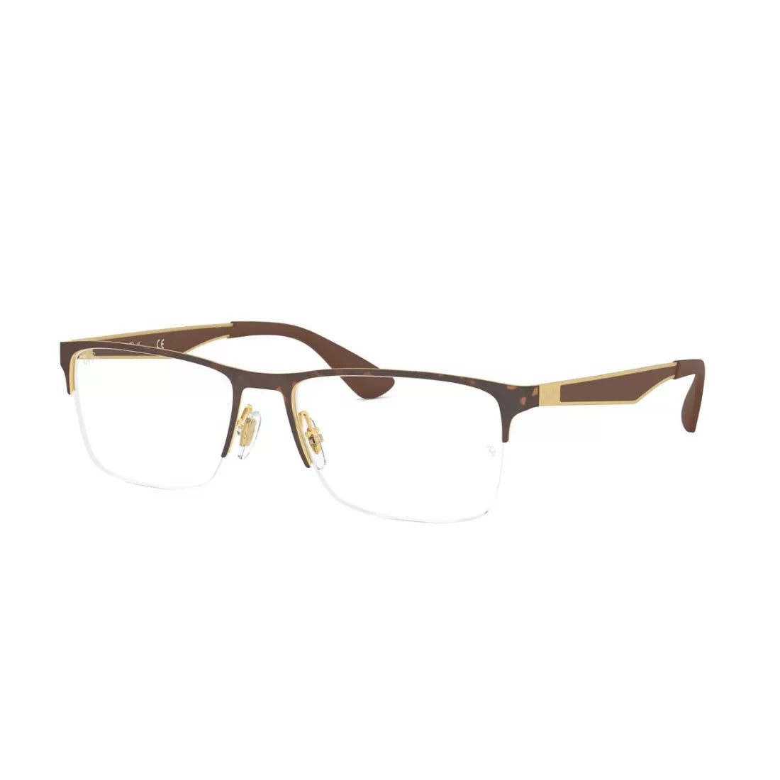 OCCHIALE DA VISTA UOMO RAY-BAN RX 6335 - 2917 GOLD-AVANA CALIBRO 56