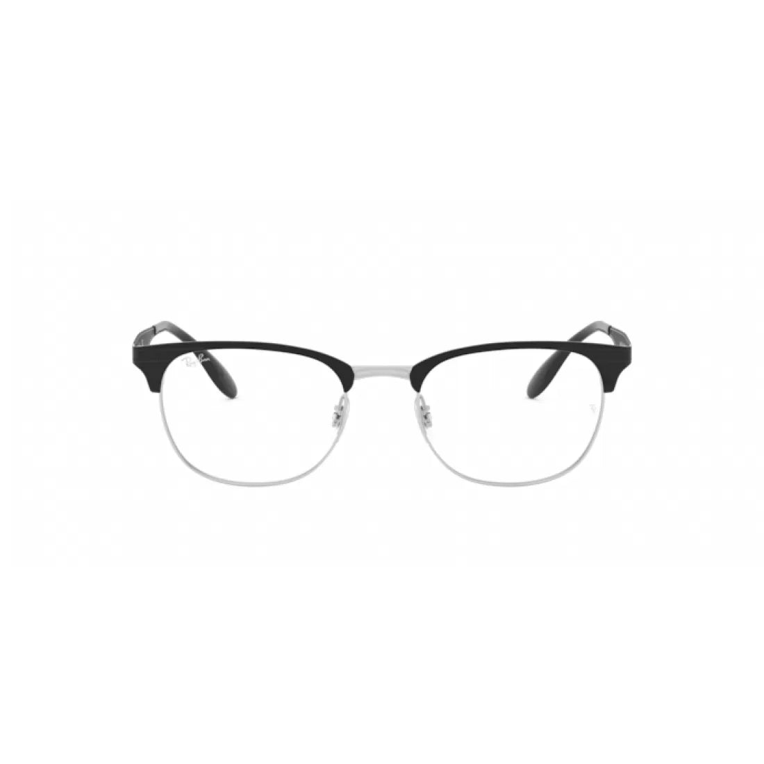 OCCHIALE DA VISTA UNISEX RAY-BAN RX 6346 - 2861 TOP NERO SU ARGENTO CALIBRO 52