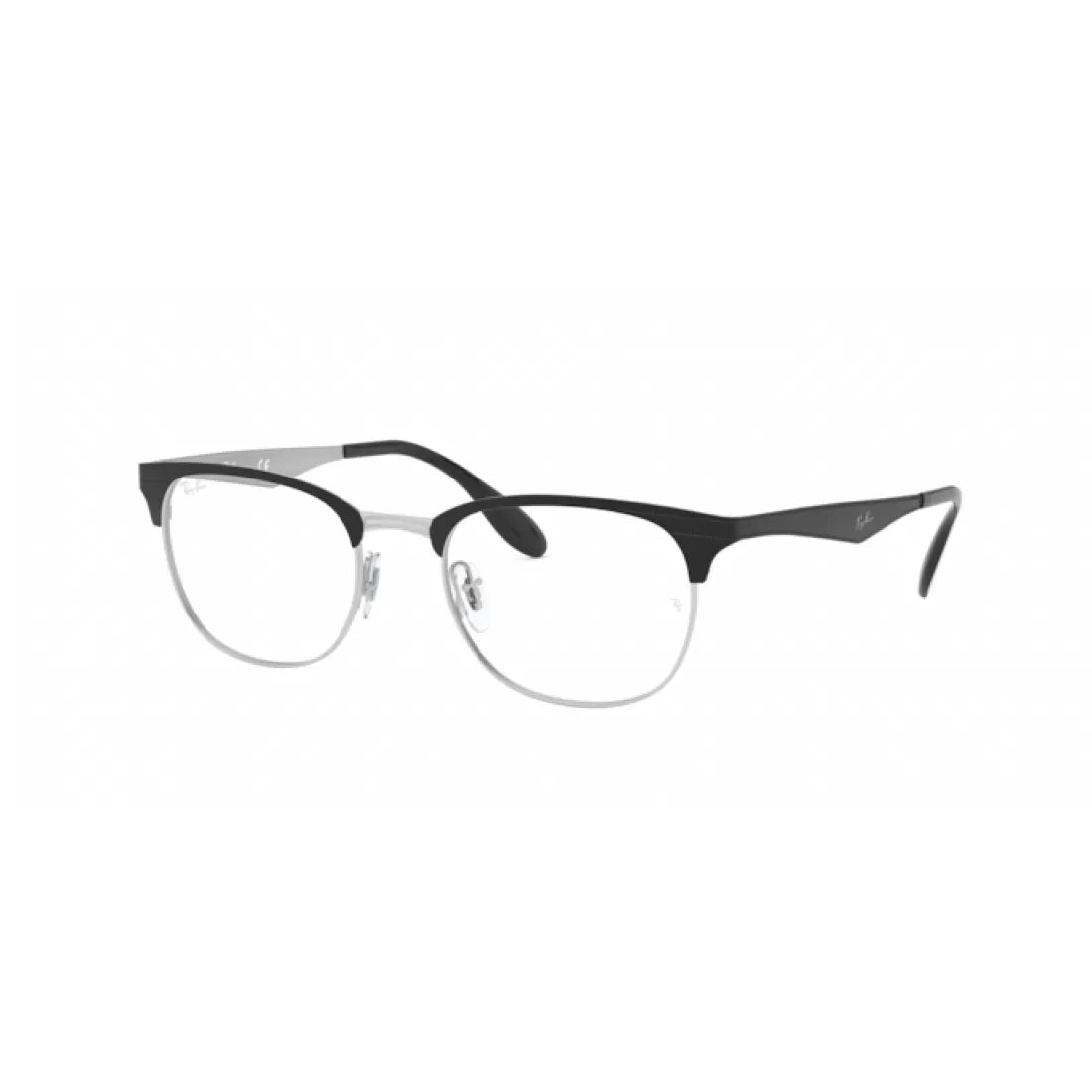 OCCHIALE DA VISTA UNISEX RAY-BAN RX 6346 - 2861 TOP NERO SU ARGENTO CALIBRO 52