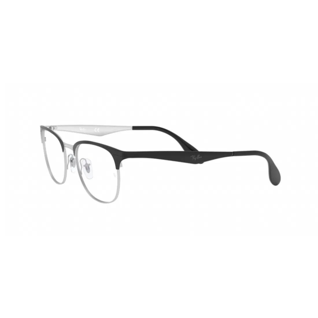 OCCHIALE DA VISTA UNISEX RAY-BAN RX 6346 - 2861 TOP NERO SU ARGENTO CALIBRO 52