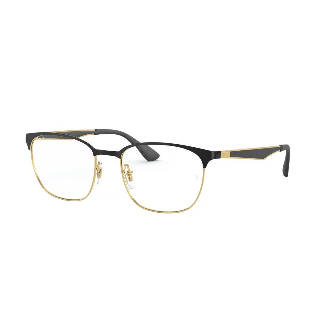 OCCHIALE DA VISTA UNISEX RAY-BAN RX 6356 - 2875 TOP NERO OPACO SU ORO LUCIDO CALIBRO 52