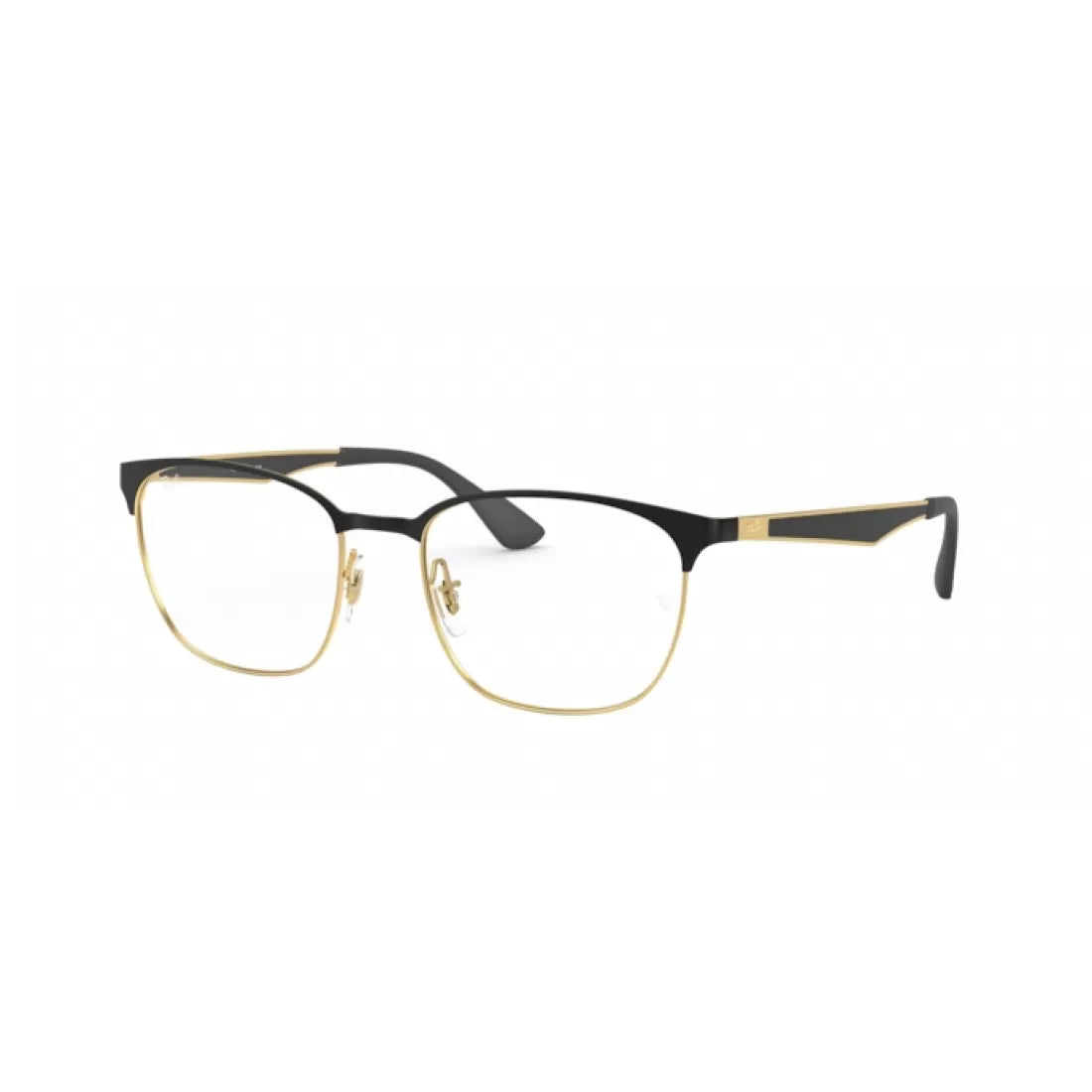OCCHIALE DA VISTA UNISEX RAY-BAN RX 6356 - 2875 TOP NERO OPACO SU ORO LUCIDO CALIBRO 52