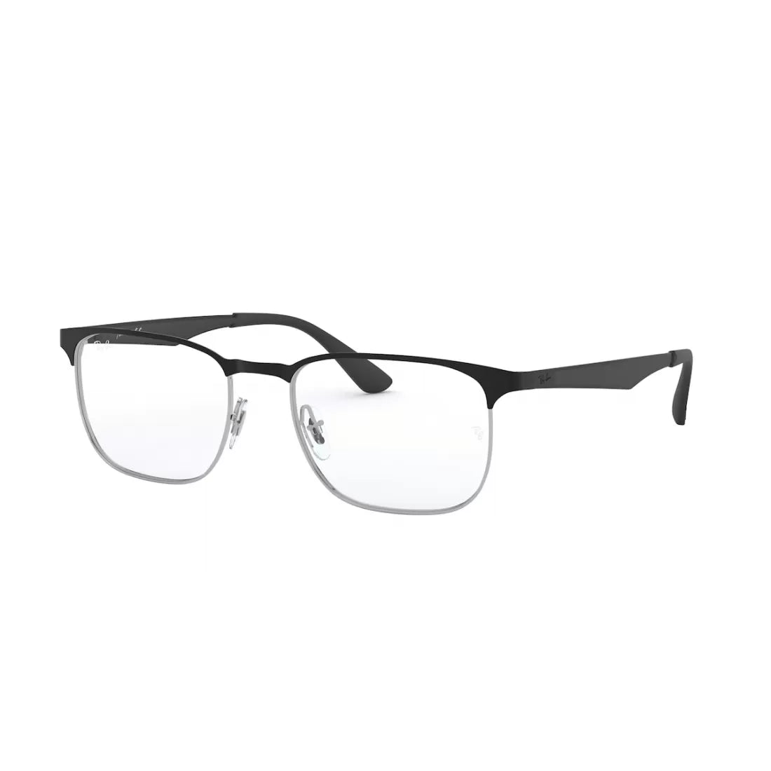 OCCHIALE DA VISTA UNISEX RAY-BAN RX 6363 - 2861 TOP ARGENTO SU NERO CALIBRO 54