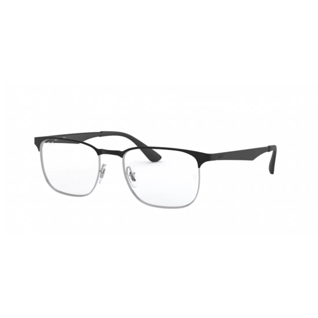 OCCHIALE DA VISTA UNISEX RAY-BAN RX 6363 - 2861 TOP ARGENTO SU NERO CALIBRO 54