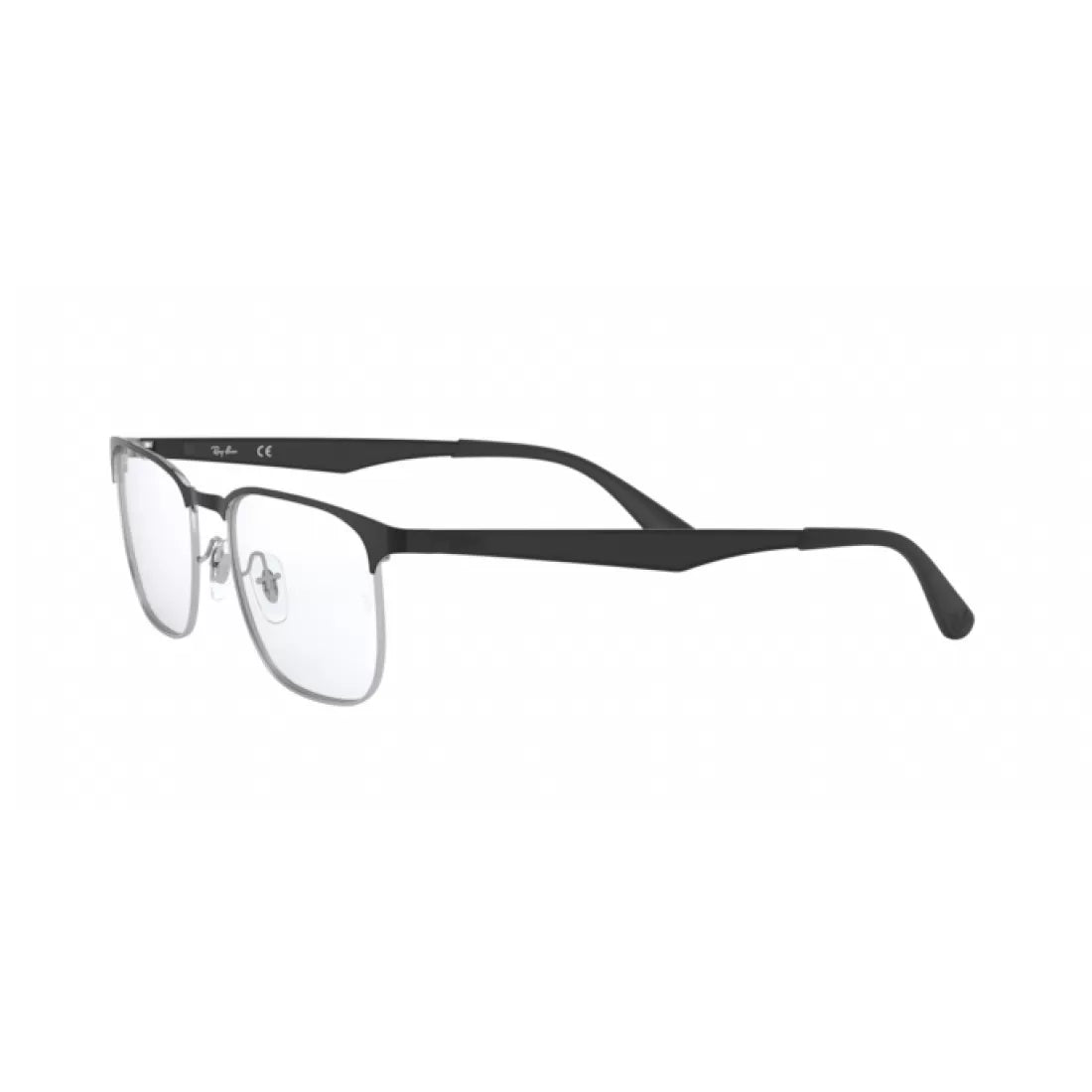 OCCHIALE DA VISTA UNISEX RAY-BAN RX 6363 - 2861 TOP ARGENTO SU NERO CALIBRO 54