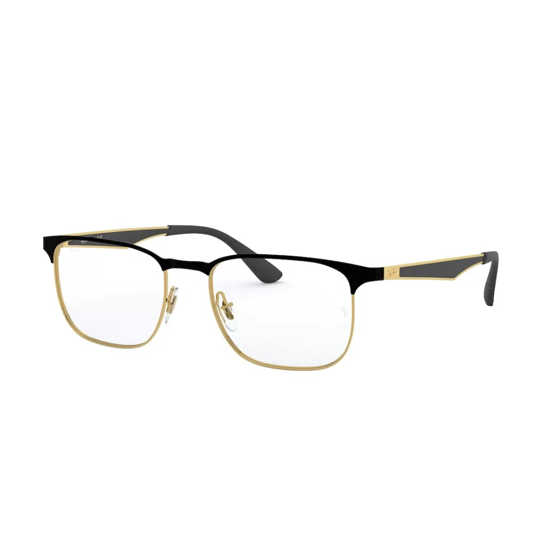 OCCHIALE DA VISTA UNISEX RAY-BAN RX 6363 - 2890 TOP D'ORO SU NERO CALIBRO 52
