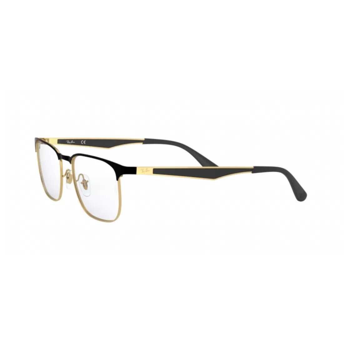 OCCHIALE DA VISTA UNISEX RAY-BAN RX 6363 - 2890 TOP D'ORO SU NERO CALIBRO 52