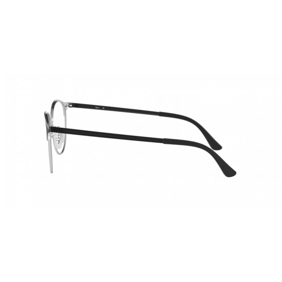 OCCHIALE DA VISTA UNISEX RAY-BAN RX 6375 - 2861 ARGENTO IN ALTO NERO CALIBRO 51
