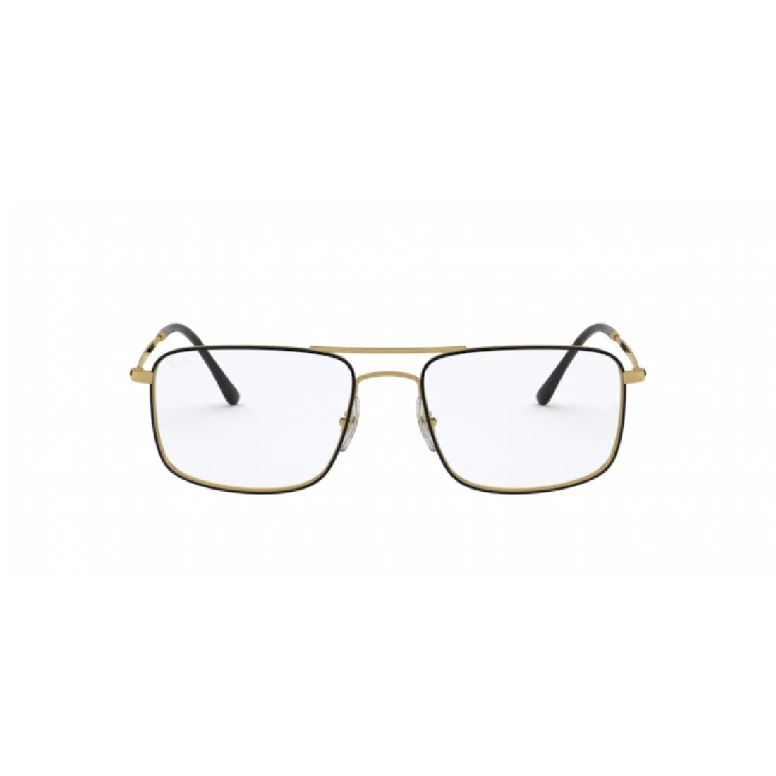 OCCHIALE DA VISTA UOMO RAY-BAN RX 6434 - 2946 TOP NERO SU ORO CALIBRO 53