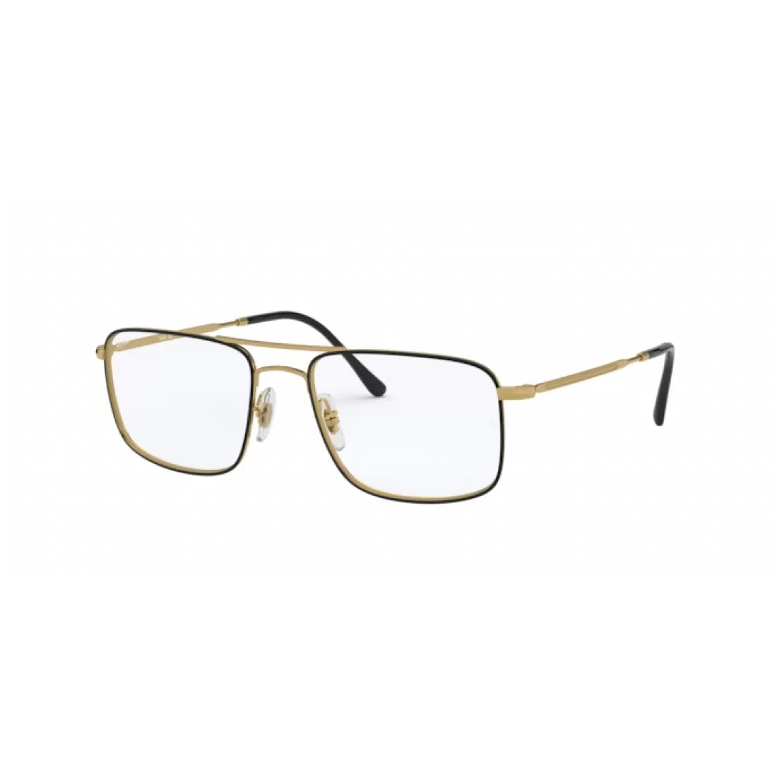OCCHIALE DA VISTA UOMO RAY-BAN RX 6434 - 2946 TOP NERO SU ORO CALIBRO 53