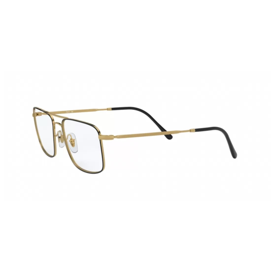 OCCHIALE DA VISTA UOMO RAY-BAN RX 6434 - 2946 TOP NERO SU ORO CALIBRO 53