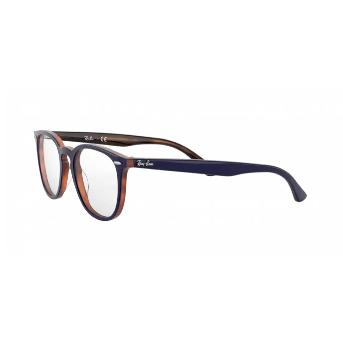 OCCHIALE DA VISTA UNISEX RAY-BAN RX 7159 - 5910 TOP BLU SU HAVANA ROSSO CALIBRO 52