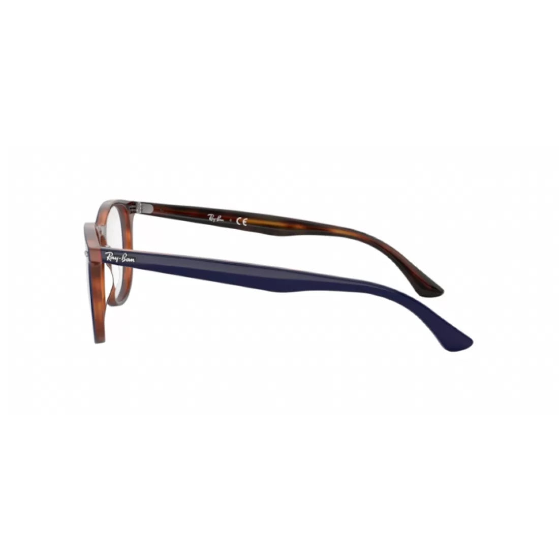 OCCHIALE DA VISTA UNISEX RAY-BAN RX 7159 - 5910 TOP BLU SU HAVANA ROSSO CALIBRO 52