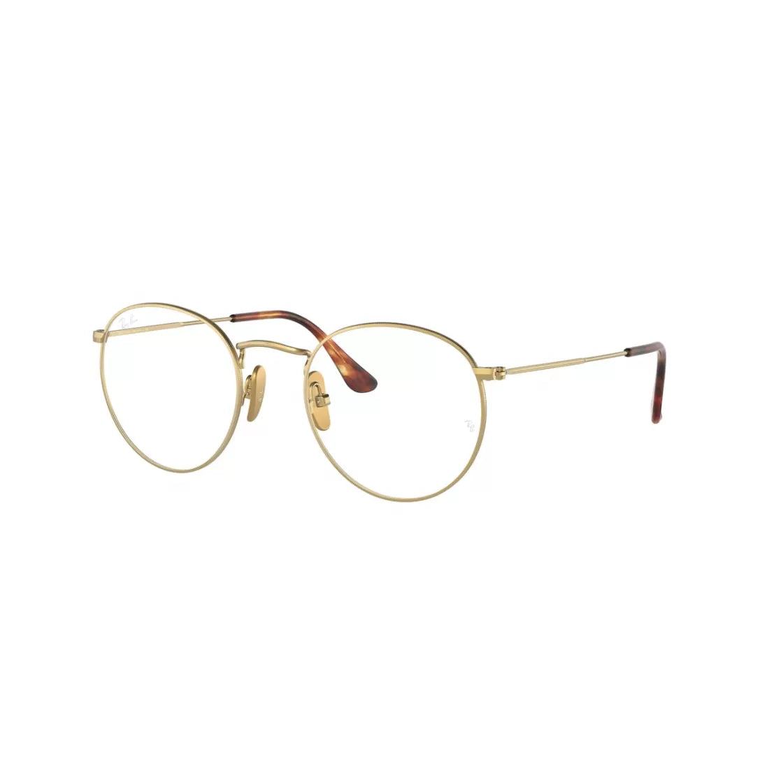 OCCHIALE DA VISTA UNISEX RAY-BAN RX 8247V ROUND 1226 ORO SPAZZOLATO DEMIGLOSS CALIBRO 47