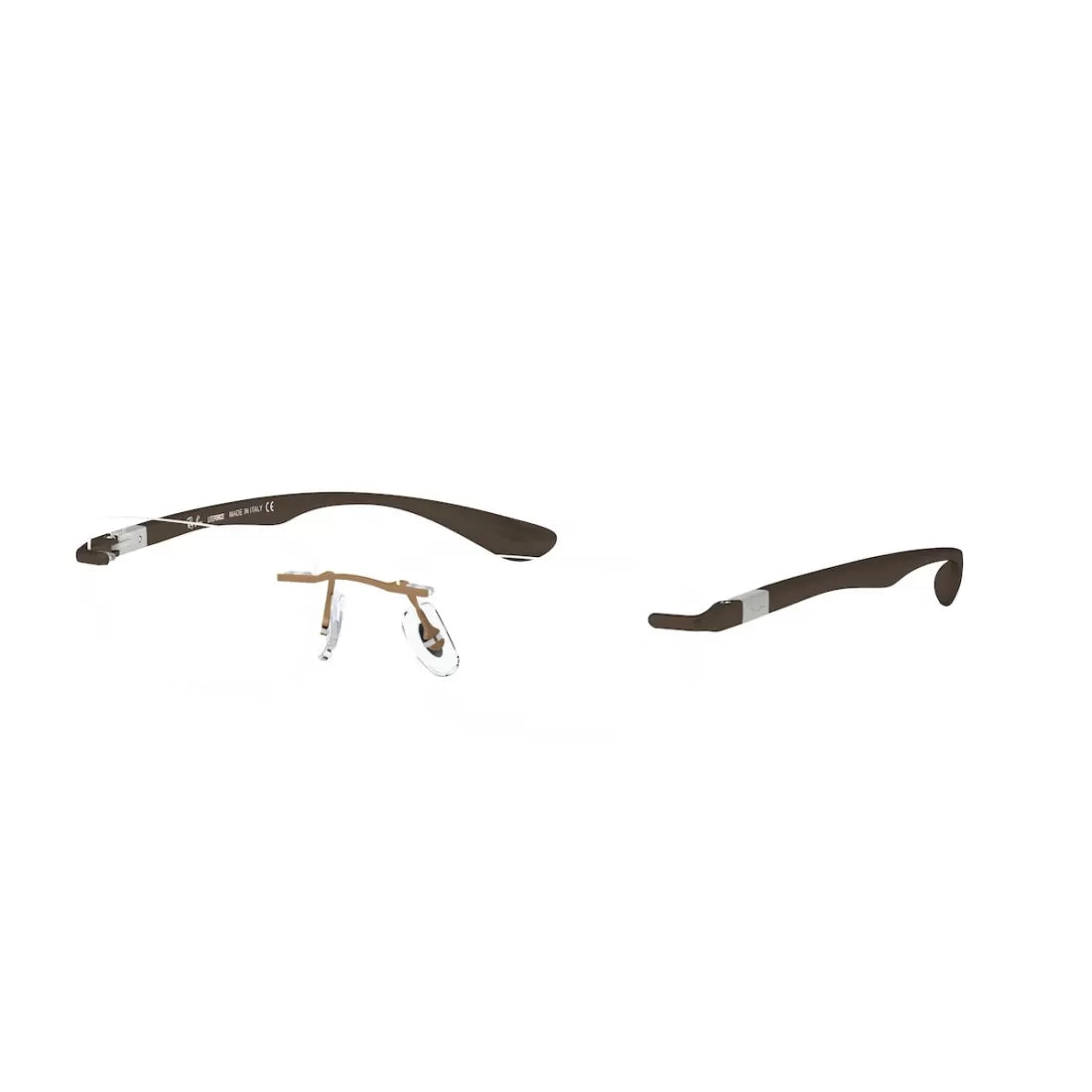 OCCHIALE DA VISTA UNISEX RAY-BAN RX 8724 - 1131 MARRONE CHIARO LUCIDO CALIBRO 56