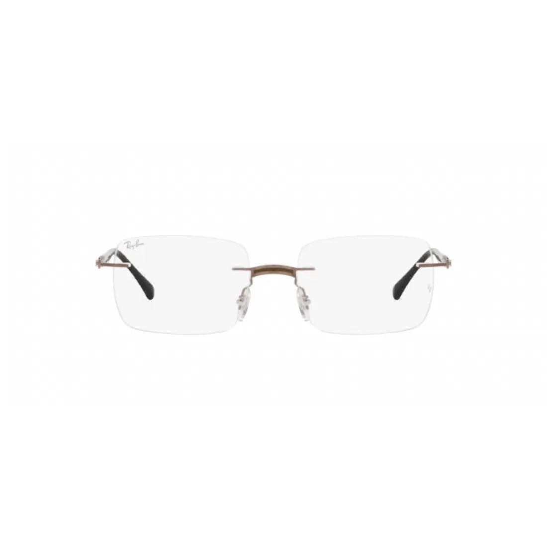 OCCHIALE DA VISTA UNISEX RAY-BAN RX 8767 - 1227 MARRONE SU MARRONE CHIARO CALIBRO 51