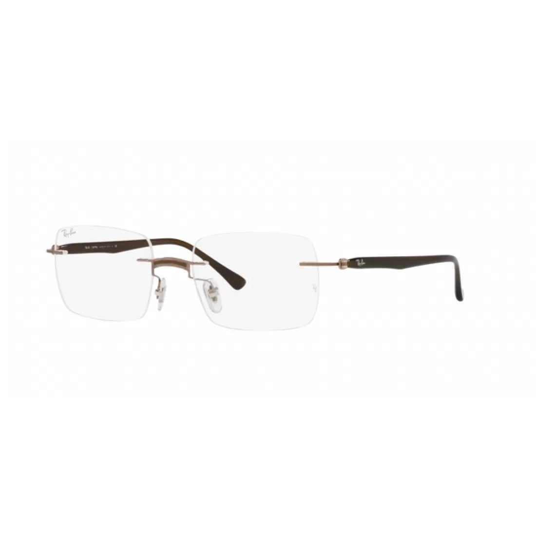 OCCHIALE DA VISTA UNISEX RAY-BAN RX 8767 - 1227 MARRONE SU MARRONE CHIARO CALIBRO 51