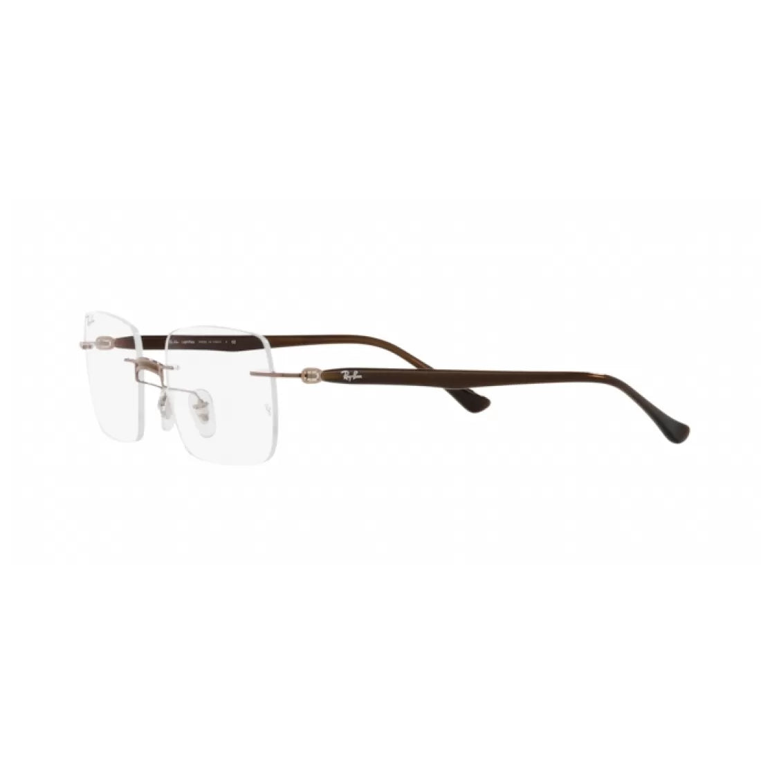 OCCHIALE DA VISTA UNISEX RAY-BAN RX 8767 - 1227 MARRONE SU MARRONE CHIARO CALIBRO 51