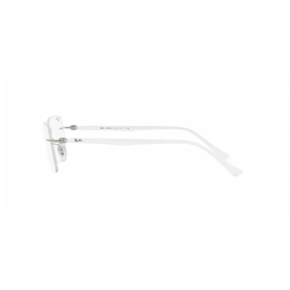OCCHIALE DA VISTA UNISEX RAY-BAN RX 8767 - 1228 BIANCO SU ARGENTO CALIBRO 53