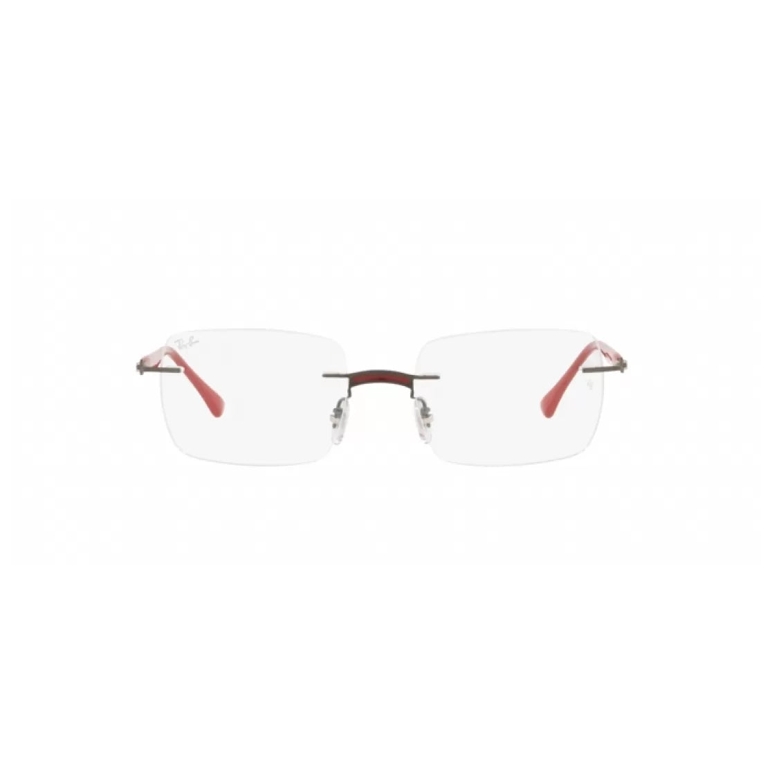 OCCHIALE DA VISTA UNISEX RAY-BAN RX 8767 - 1229 ROSSO SU LEVIGATURA CANNA DI FUCILE CALIBRO 53