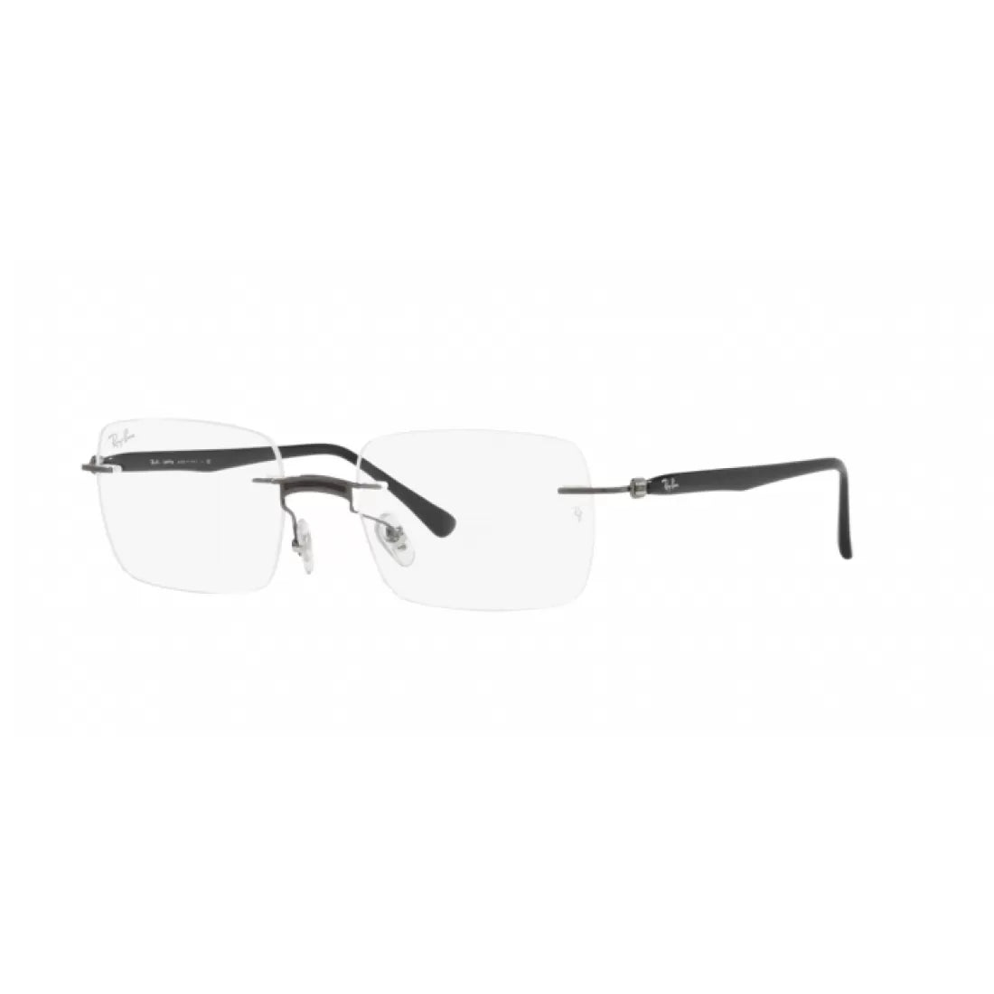 OCCHIALE DA VISTA UNISEX RAY-BAN RX 8767 - 1230 NERO SU CANNA DI FUCILE CALIBRO 53