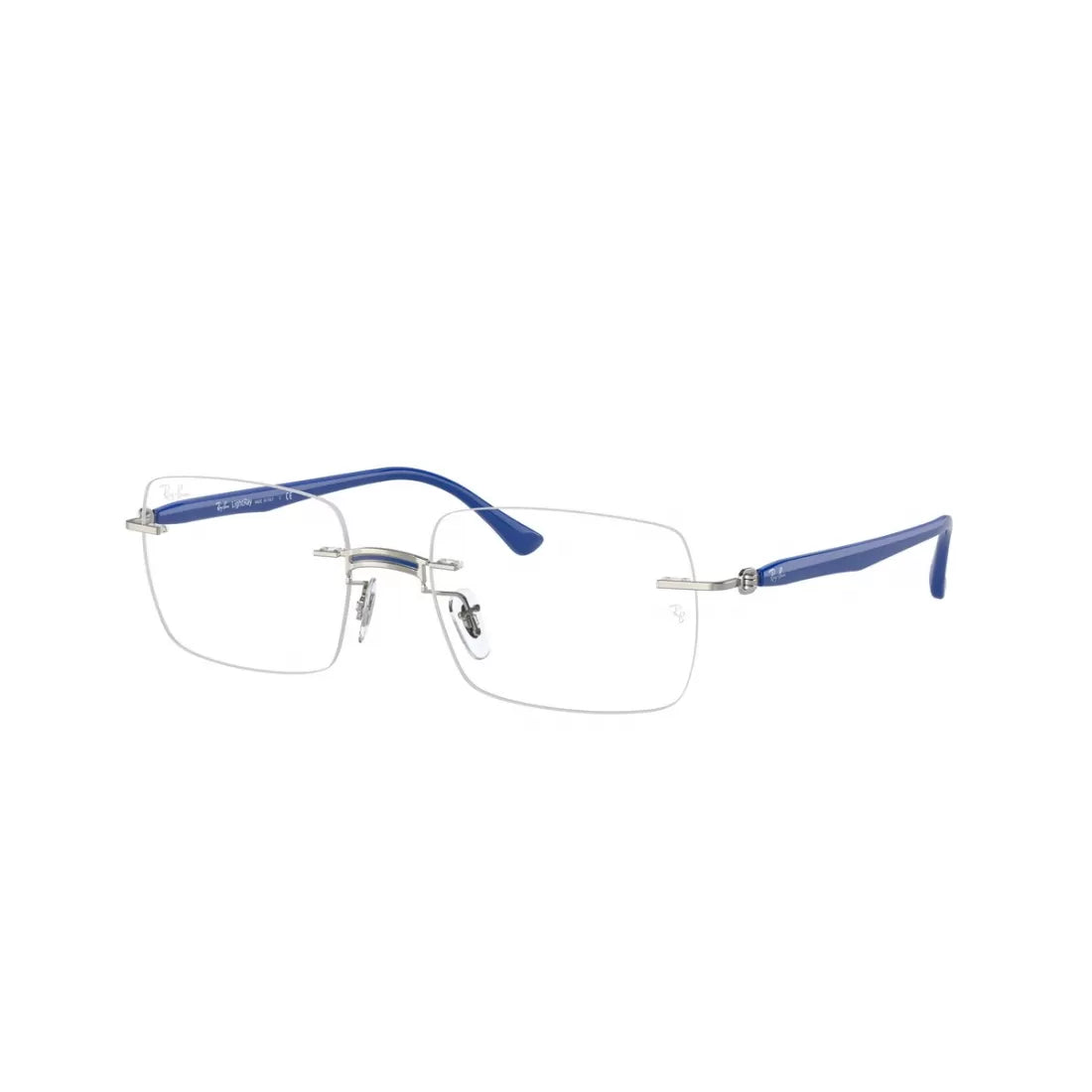 OCCHIALE DA VISTA UNISEX RAY-BAN RX 8767 - 1231 BLU SU ARGENTO CALIBRO 53