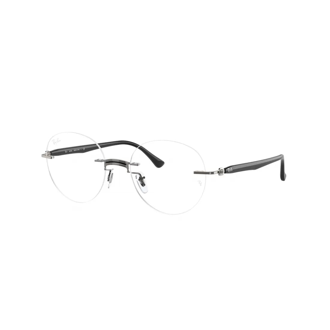 OCCHIALE DA VISTA UNISEX RAY-BAN RX 8768 - 1230 NERO SU CANNA DI FUCILE CALIBRO 50