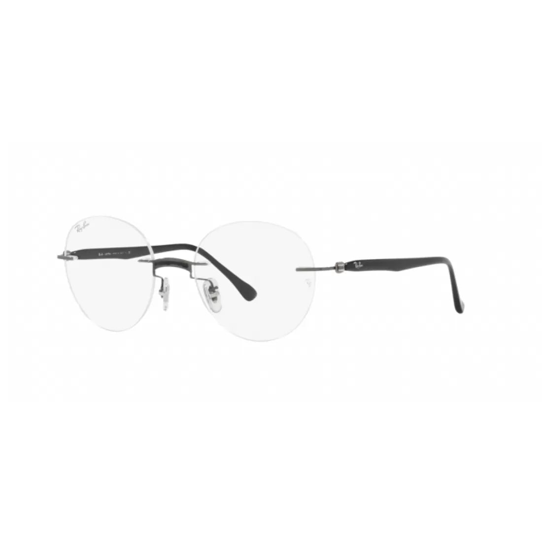 OCCHIALE DA VISTA UNISEX RAY-BAN RX 8768 - 1230 NERO SU CANNA DI FUCILE CALIBRO 50