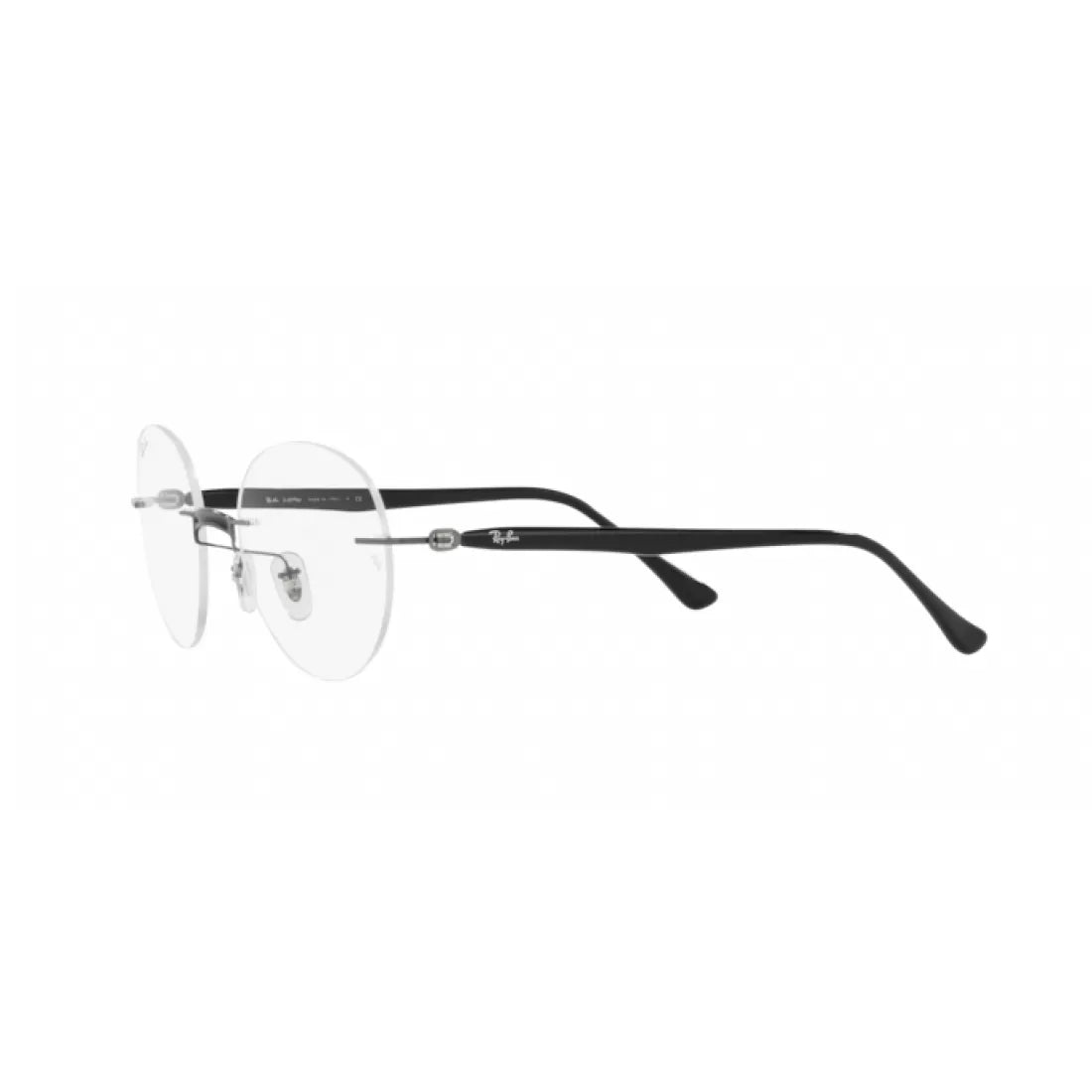 OCCHIALE DA VISTA UNISEX RAY-BAN RX 8768 - 1230 NERO SU CANNA DI FUCILE CALIBRO 50