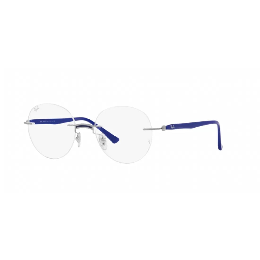 OCCHIALE DA VISTA UNISEX RAY-BAN RX 8768 - 1231 BLU SU ARGENTO CALIBRO 50