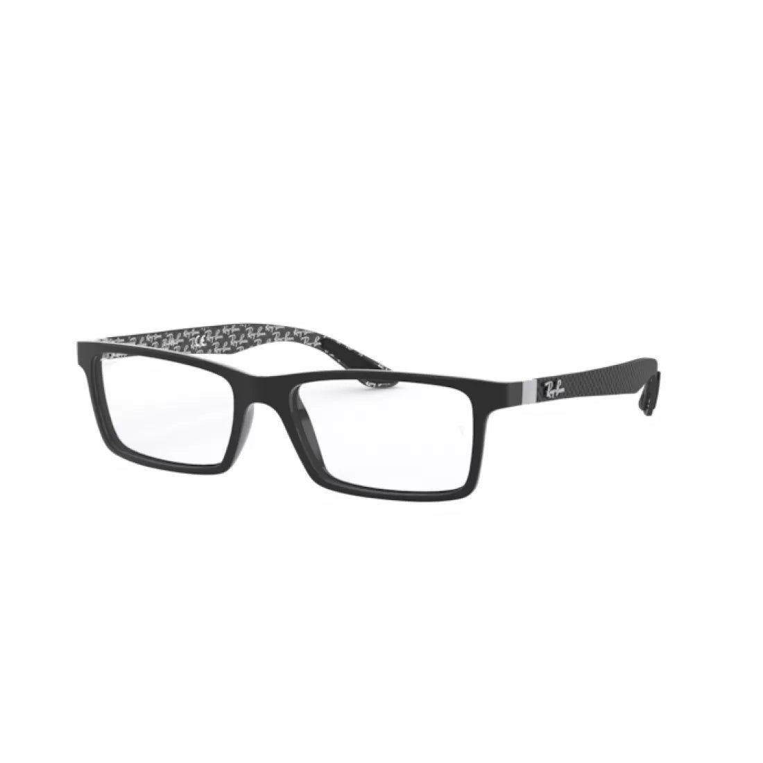 OCCHIALE DA VISTA UOMO RAY-BAN RX 8901 - 5610 TOP NERO SU GRIGIO LUCIDO CALIBRO 55