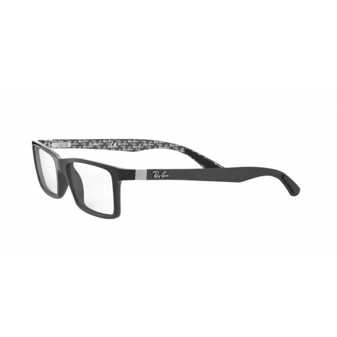 OCCHIALE DA VISTA UOMO RAY-BAN RX 8901 - 5610 TOP NERO SU GRIGIO LUCIDO CALIBRO 55