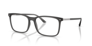 Giorgio Armani 0AR7122 Uomo - Occhiali da Vista Grigio Opaco Trasparen