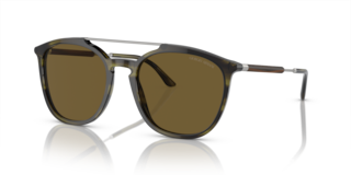 Occhiali da Sole Giorgio Armani AR8198 Uomo Striped Green Originali