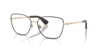 Occhiali da Vista Burberry Donna 0BE1390 | Oro Chiaro Bordo Nero