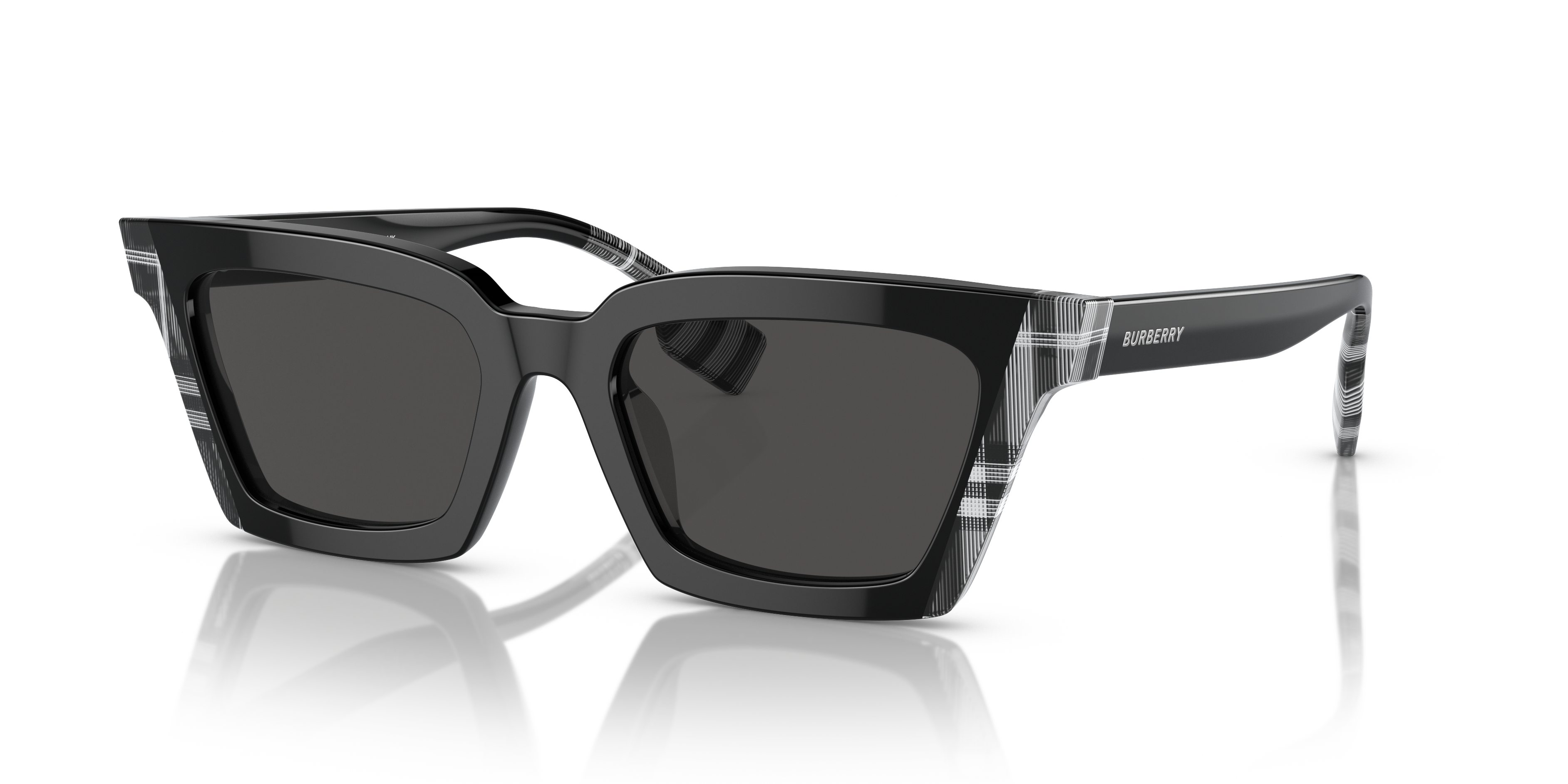 Occhiali da sole Burberry 0BE4392U neri Black Vintage Check