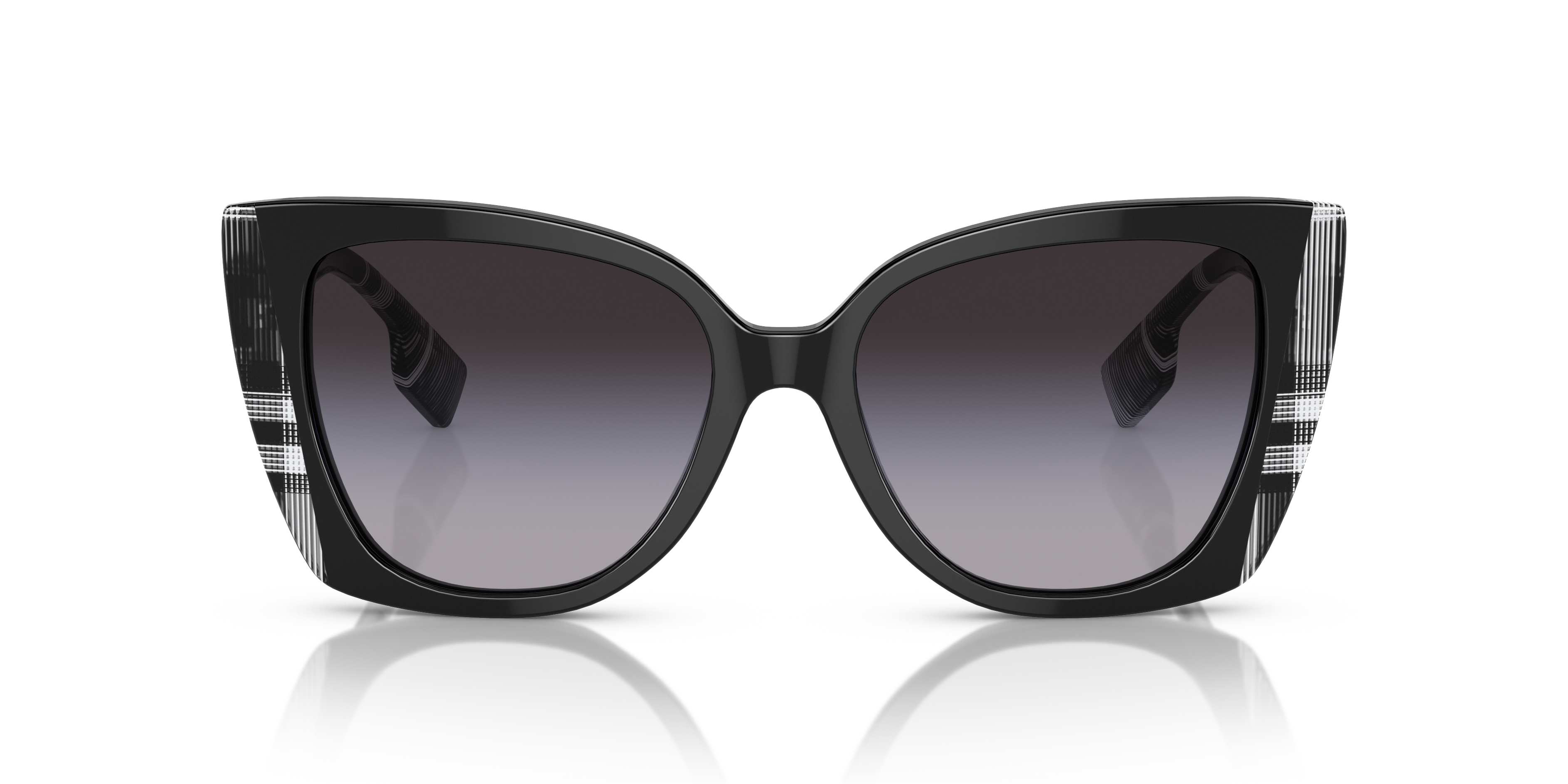 BURBERRY BE 4393 MERYL 405313 DARK HAVANA BROWN-CHECK | WOMEN'S SUNGLASSES 