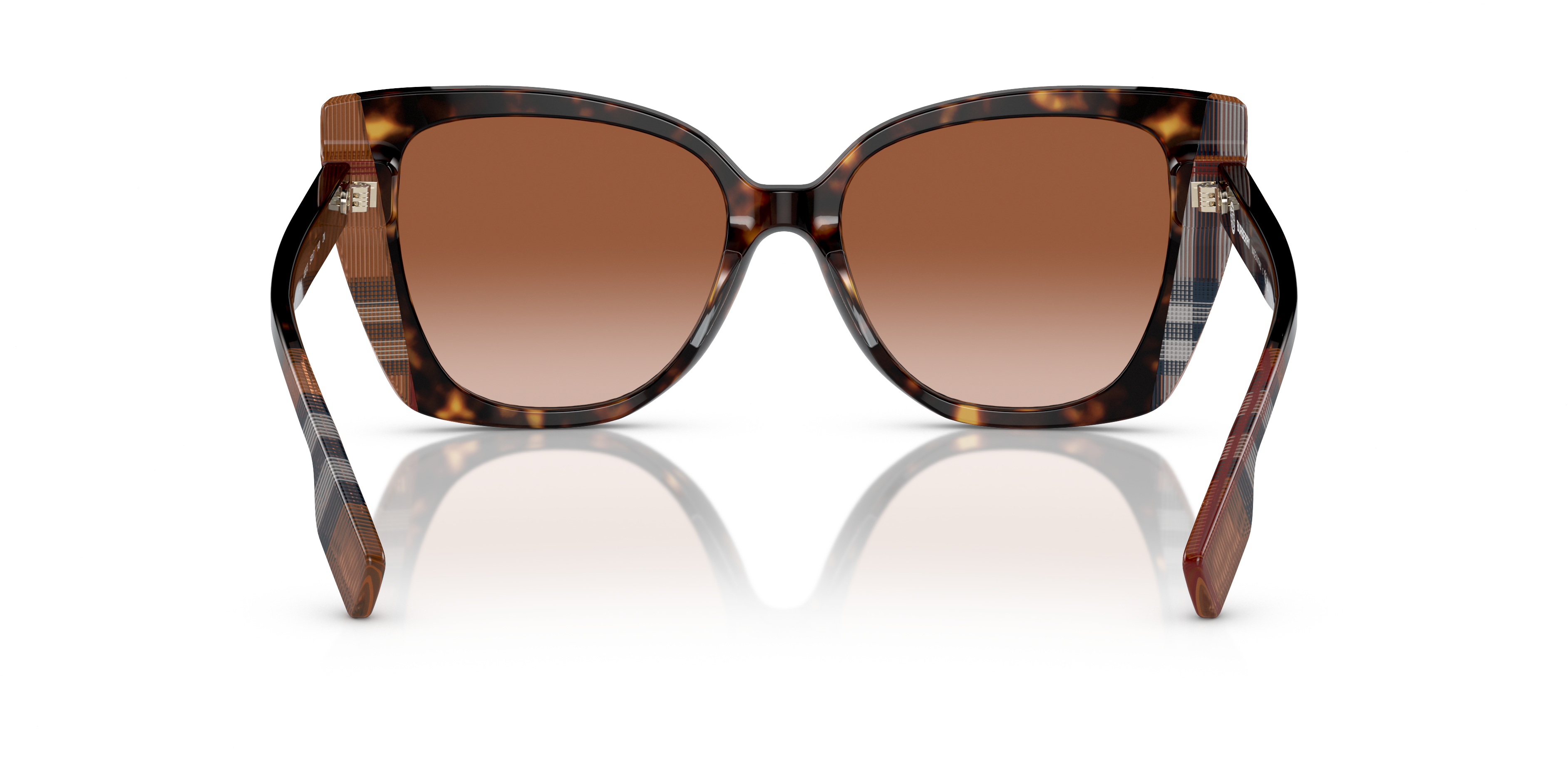 BURBERRY BE 4393 MERYL 405313 DARK HAVANA BROWN-CHECK | WOMEN'S SUNGLASSES 