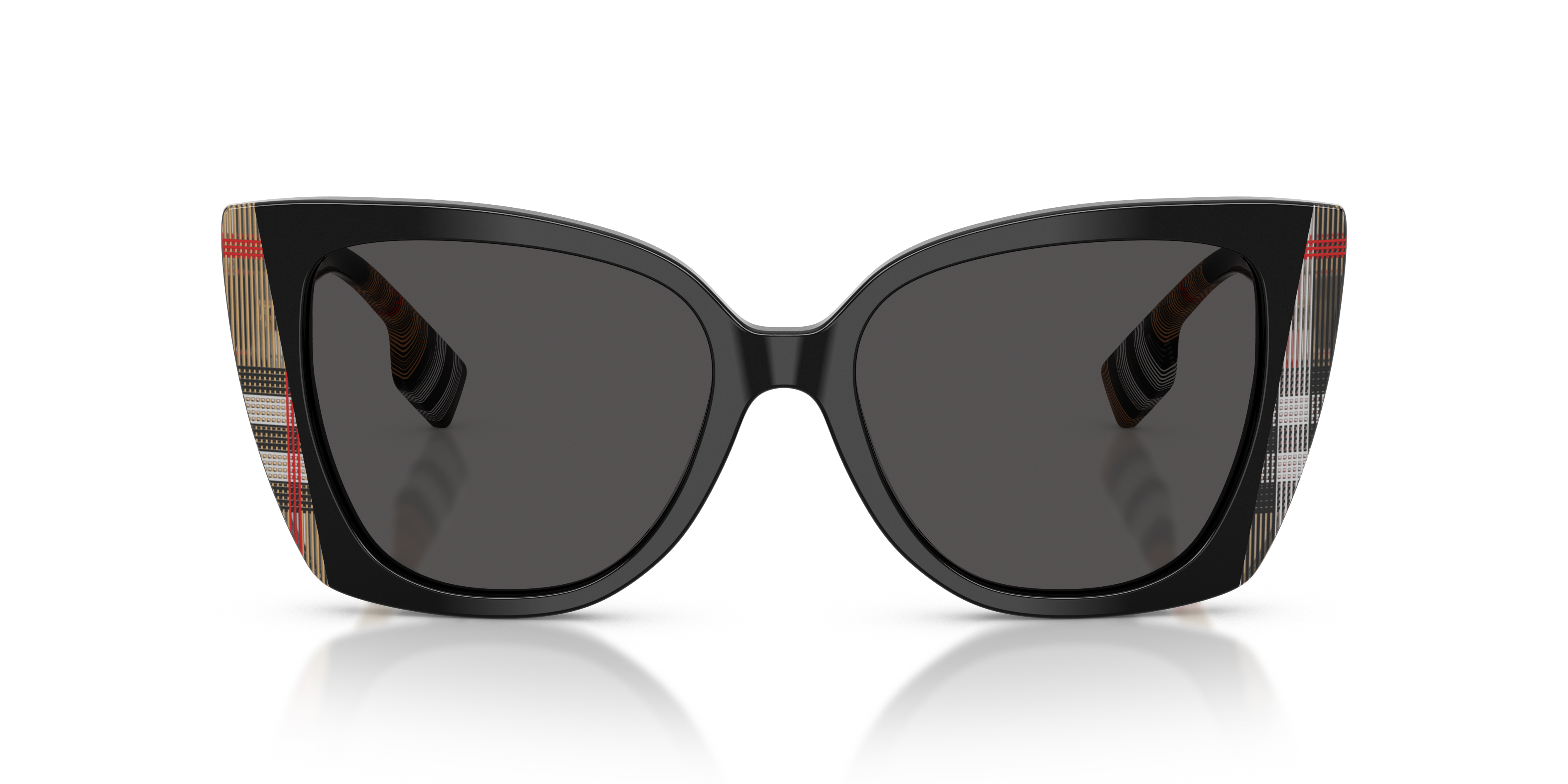 BURBERRY BE 4393 MERYL 405313 DARK HAVANA BROWN-CHECK | WOMEN'S SUNGLASSES 