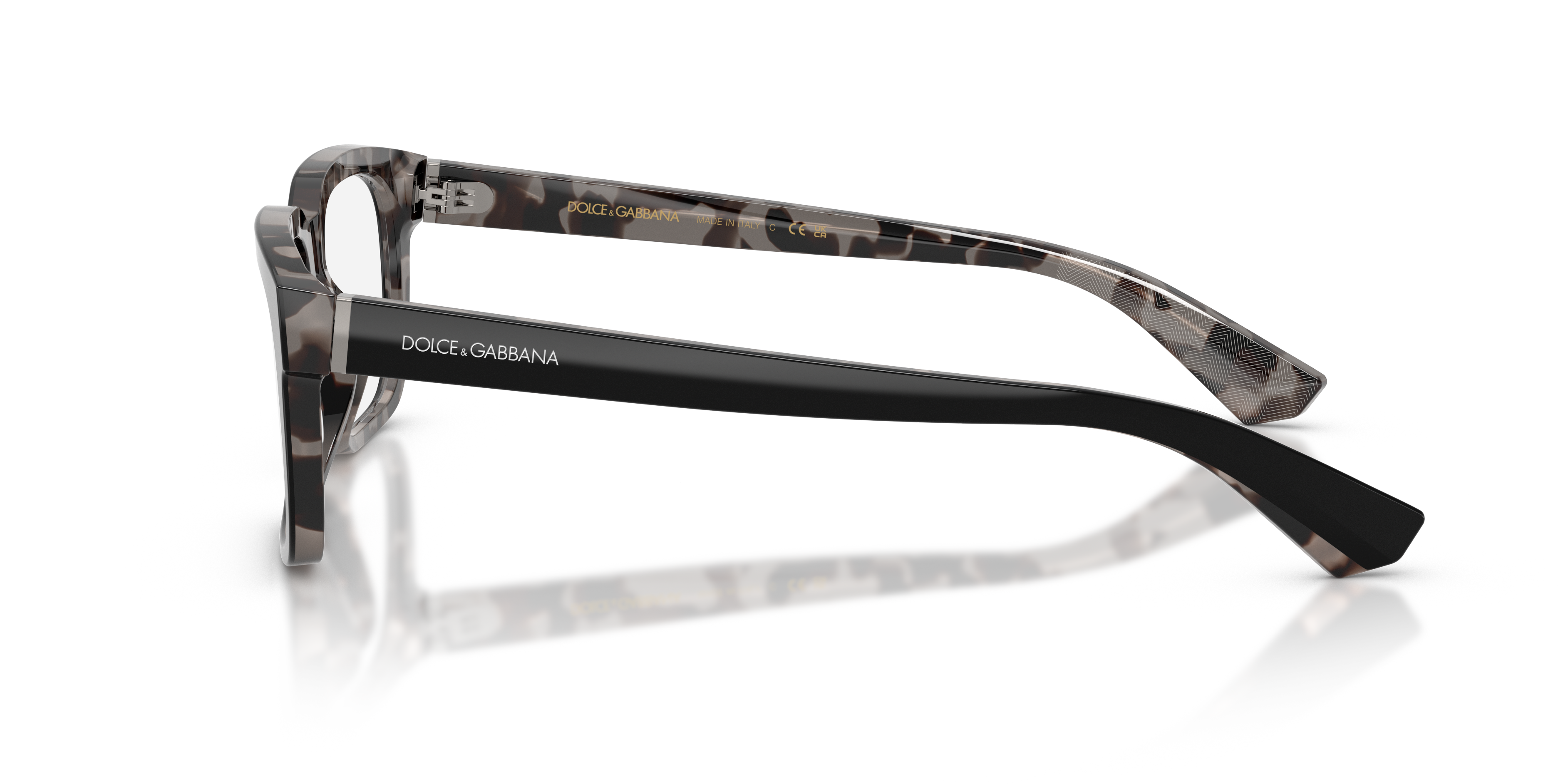 Occhiali da Sole Uomo Dolce & Gabbana DG3432 Black On Grey Havana