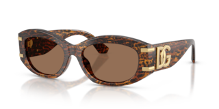 Occhiali da sole donna Dolce&Gabbana DG4502 Leo Transparent
