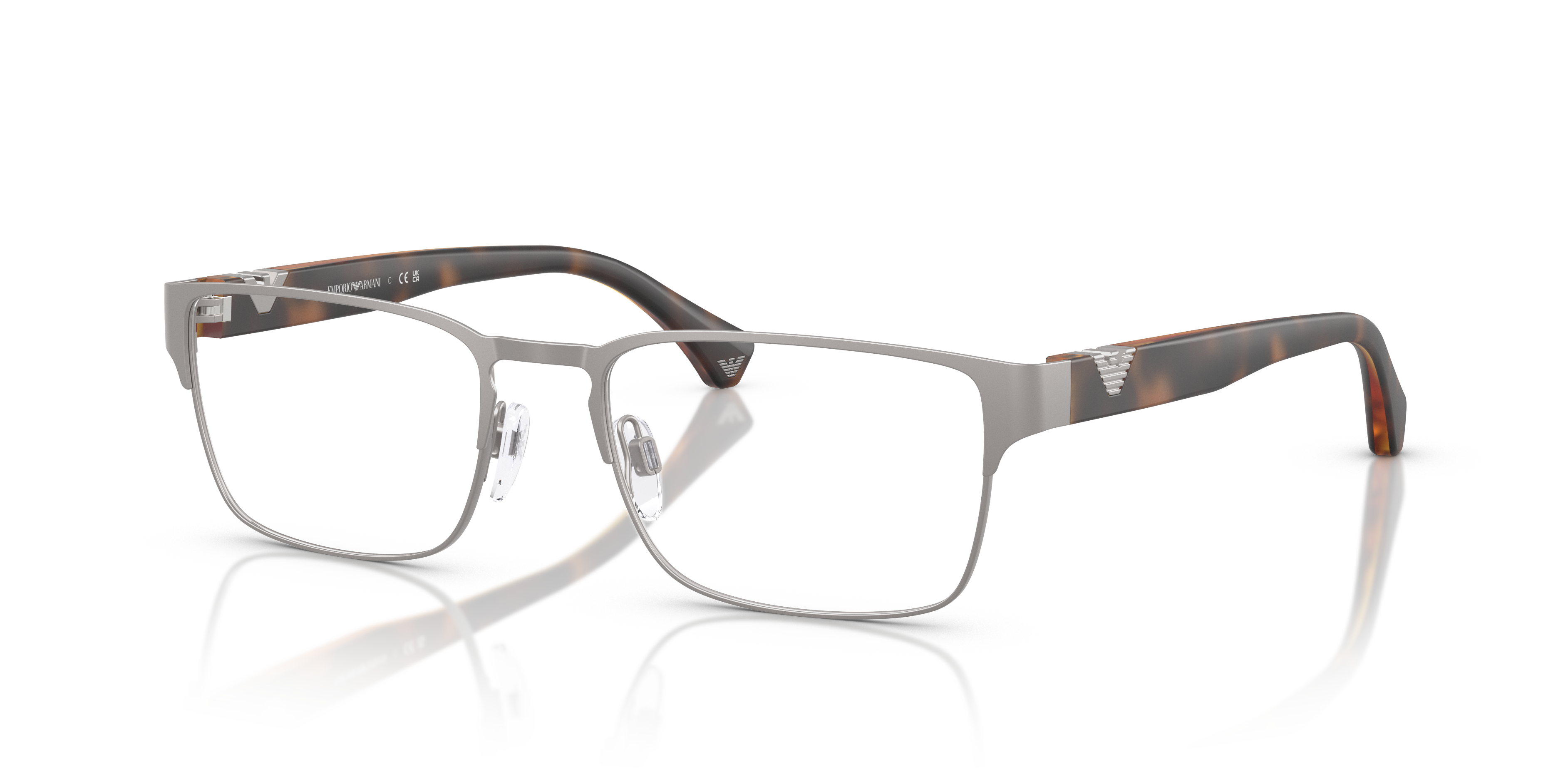 Occhiali da Sole Emporio Armani Uomo EA1027 Argento Opaco