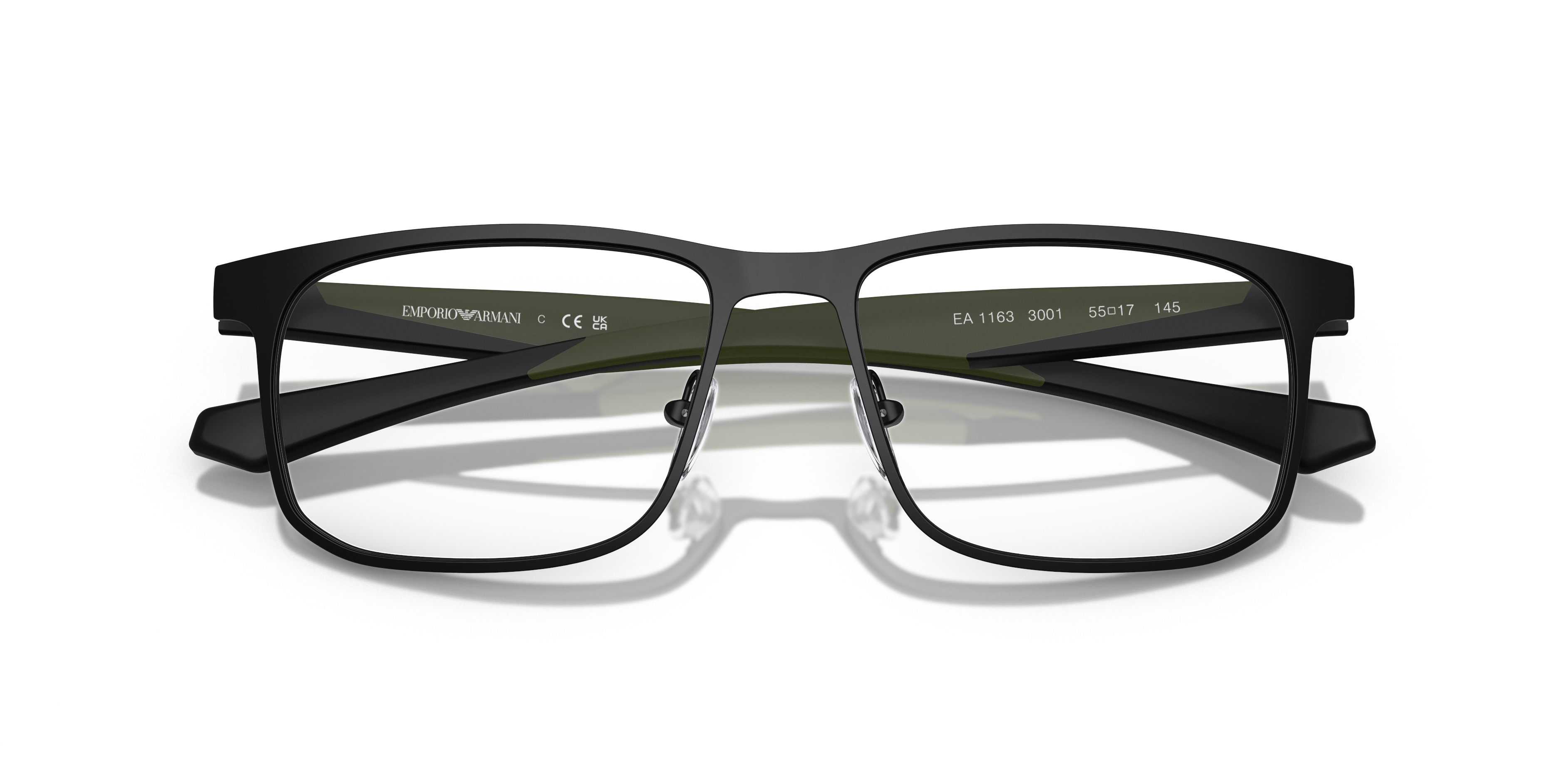 Occhiali da Sole Uomo Emporio Armani EA1163 Neri Opachi