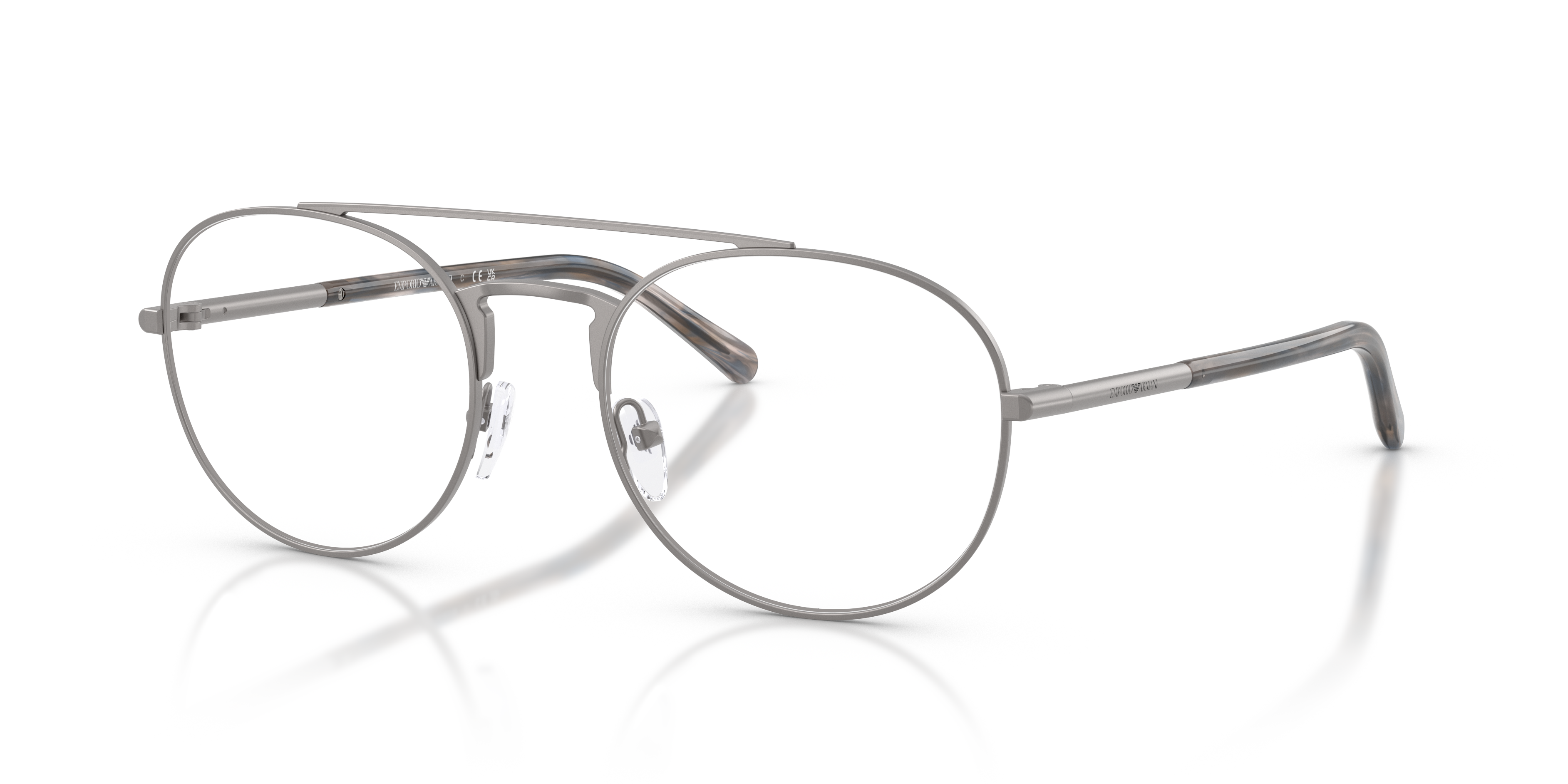 Occhiali da sole Emporio Armani EA1178 uomo Matte Gunmetal su sfondo neutro, mostrati frontalmente