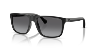 Occhiali da Sole Uomo Emporio Armani EA4033 Gomma Nera e Grigia