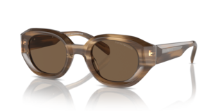 Occhiali da Sole Uomo Emporio Armani EA4230U Shiny Striped Brown